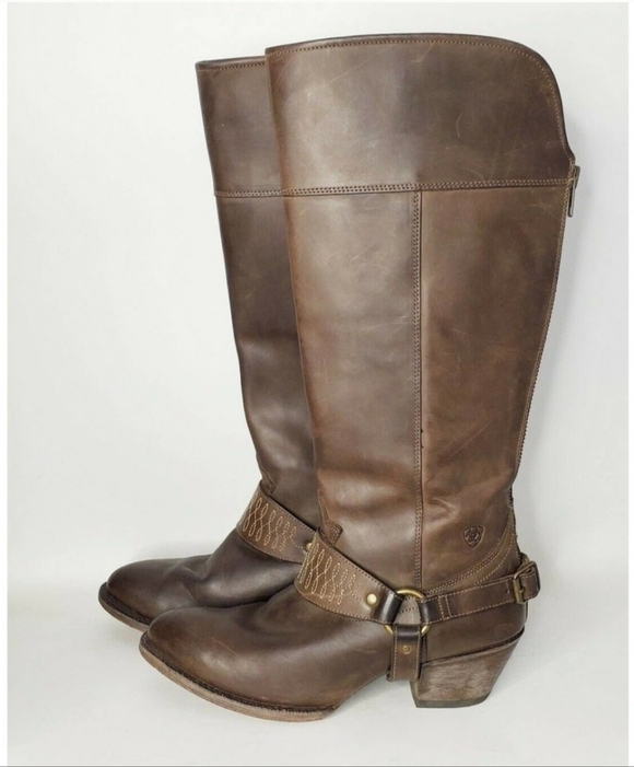 Ariat Women's Tan Heeled Boots - Picture 2 of 5
